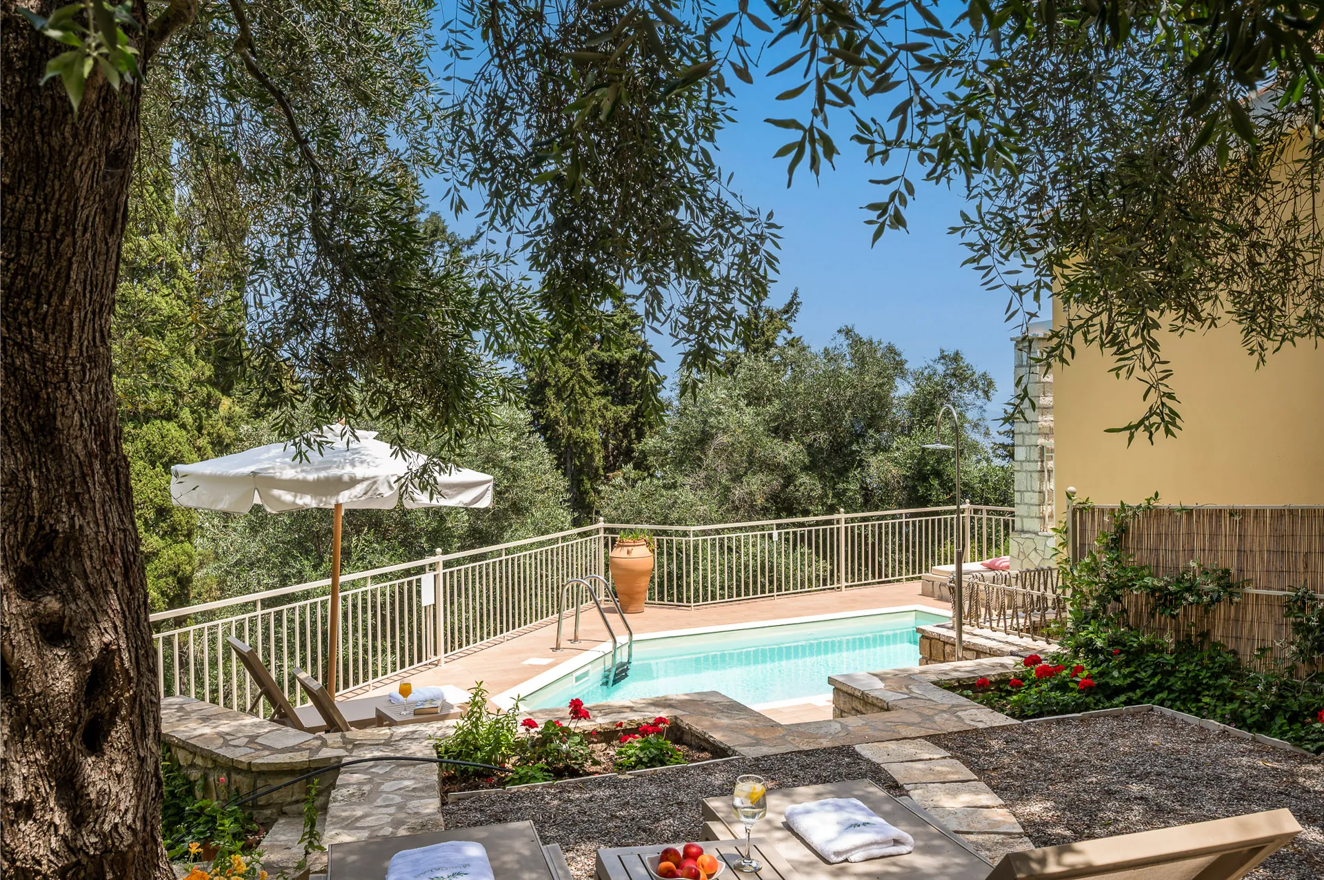 muscalas villas paxos pool view olive branches
